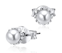 Pearl Ball Silver Stud Earring STS-3368